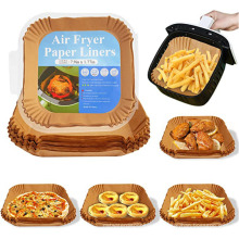 Carré de papier jetable aux frites à air